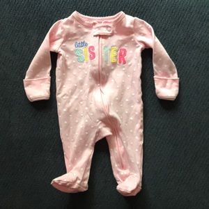 Little sister newborn sleeper